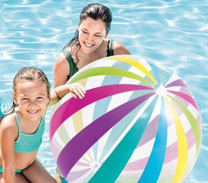 # Striped Inflatable Beach Ball