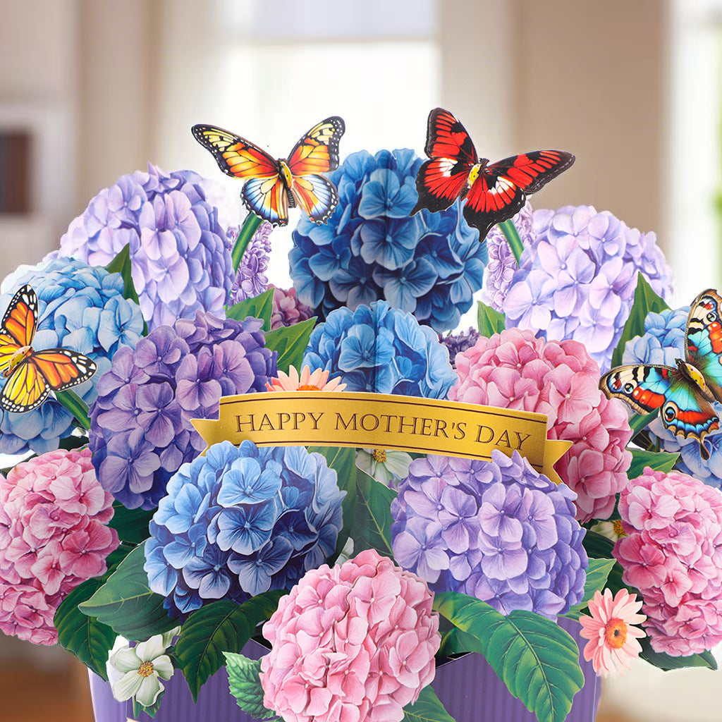 # 3D Pop-Up Flower Bouquet/Creative Greeting Card Ornament