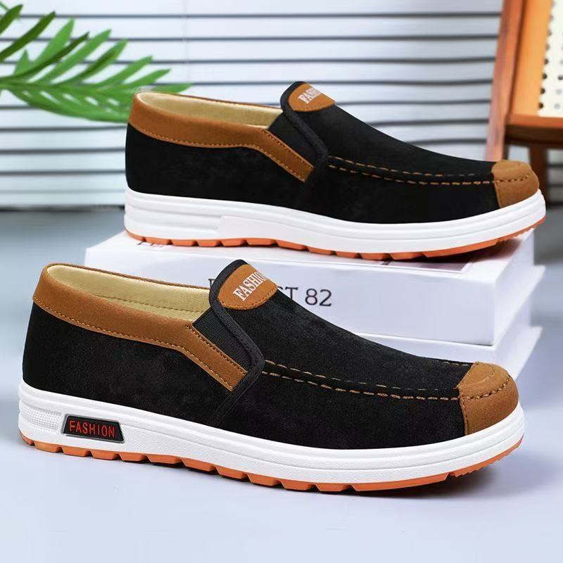 Men's Slip-on Casual Canvas Shoes with Rubber Sole