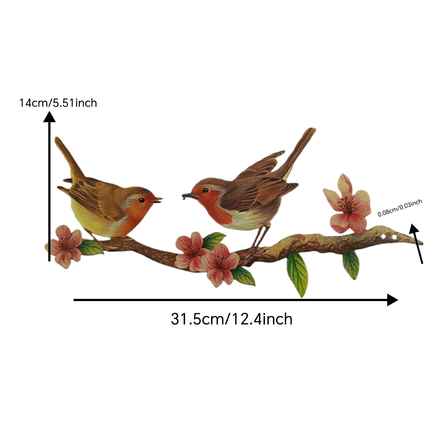 Metal Bird Outdoor Wall Decor