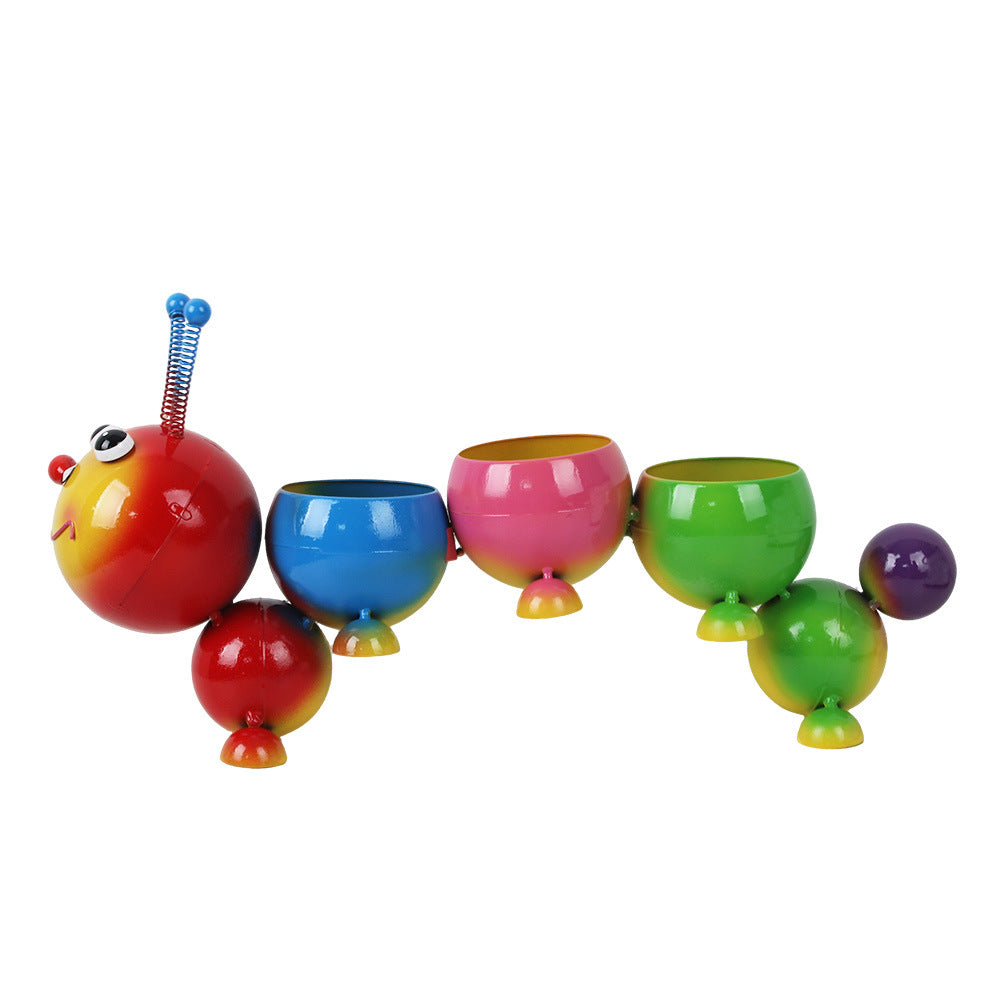 Caterpillar Metal Flower Pot