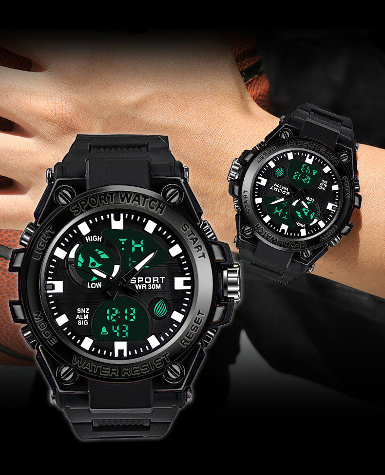 # Stylish Dual-Display Multifunctional Men's Sports Watch