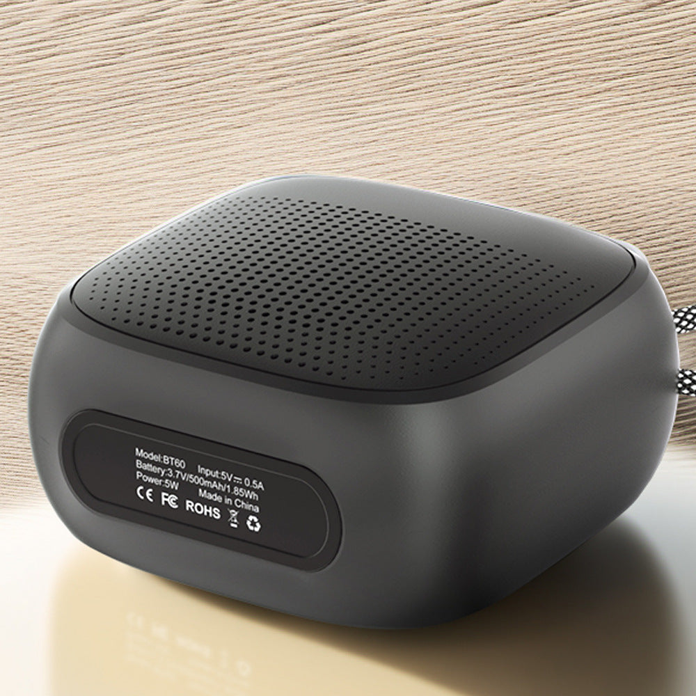 Portable Bluetooth Speaker with High-Fidelity Bass and Lyrics Display
