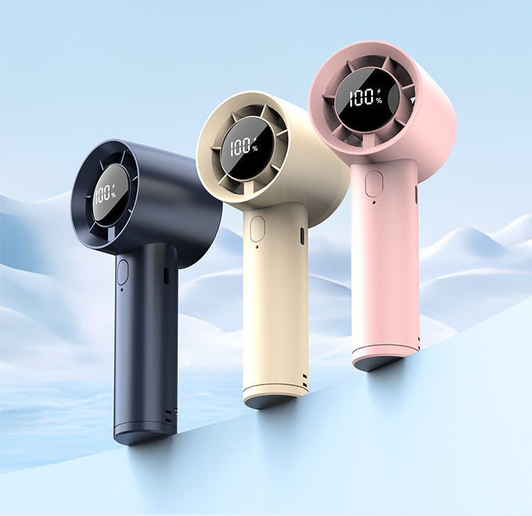 Handheld Digital Display Portable Fan