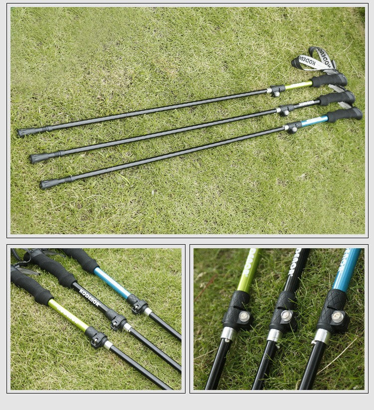 # Five-Section Folding Aluminum Alloy Hiking Poles