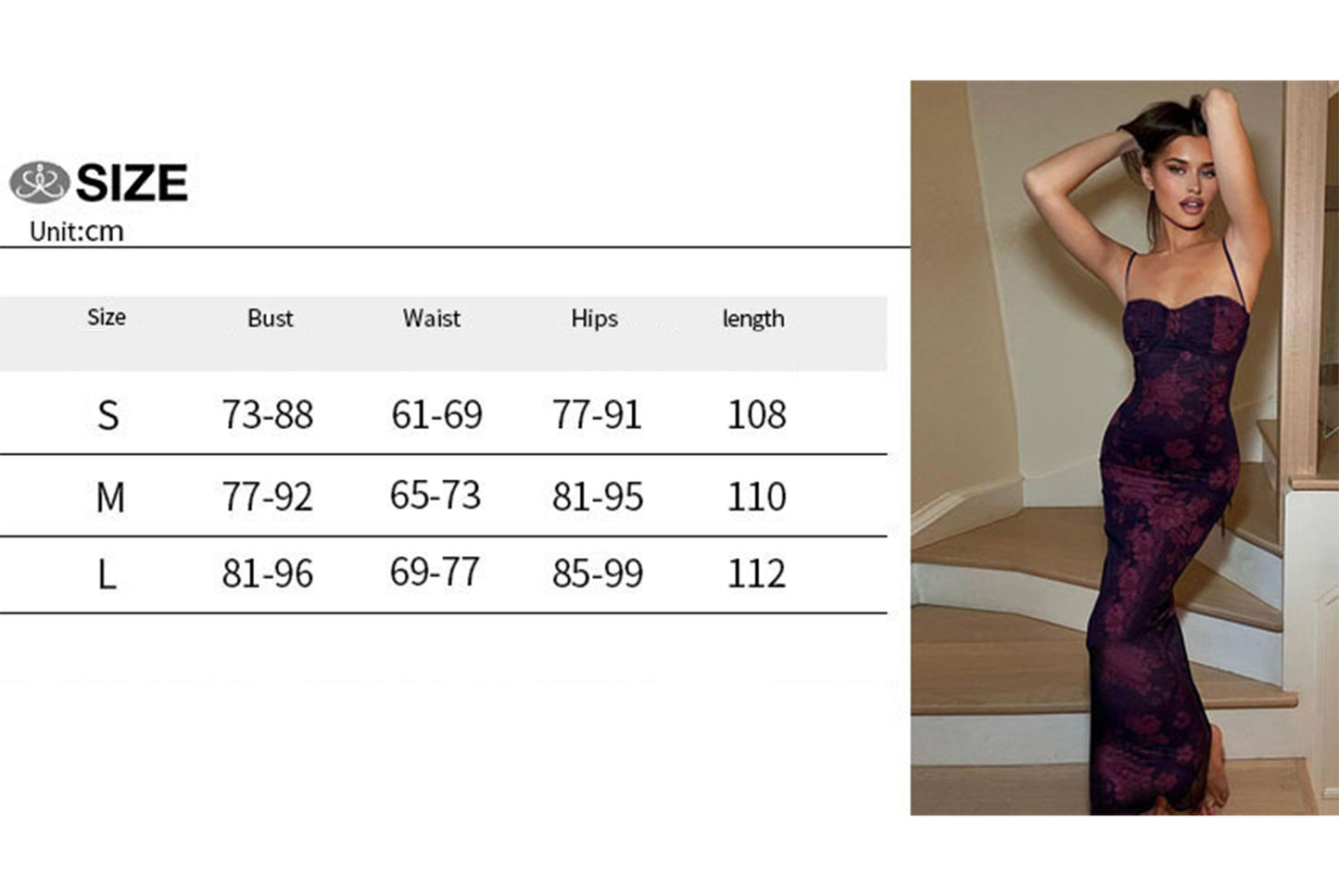 **Floral Print Maxi Dress with a Slim Fit and Waist**