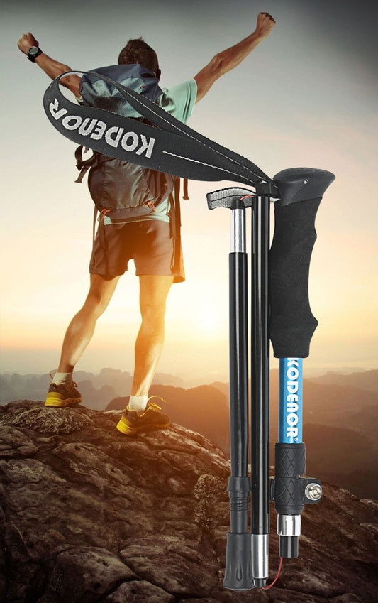 # Five-Section Folding Aluminum Alloy Hiking Poles
