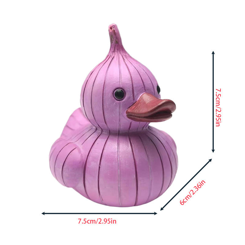 # Vegetable Duck Shaped Resin Craft Ornament