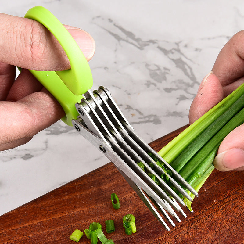 Multi-functional Multi-layer Scallion Scissors