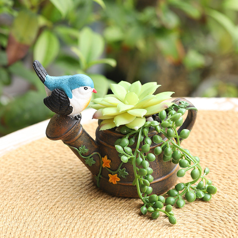 # Retro Country Style Artificial Succulent Bonsai