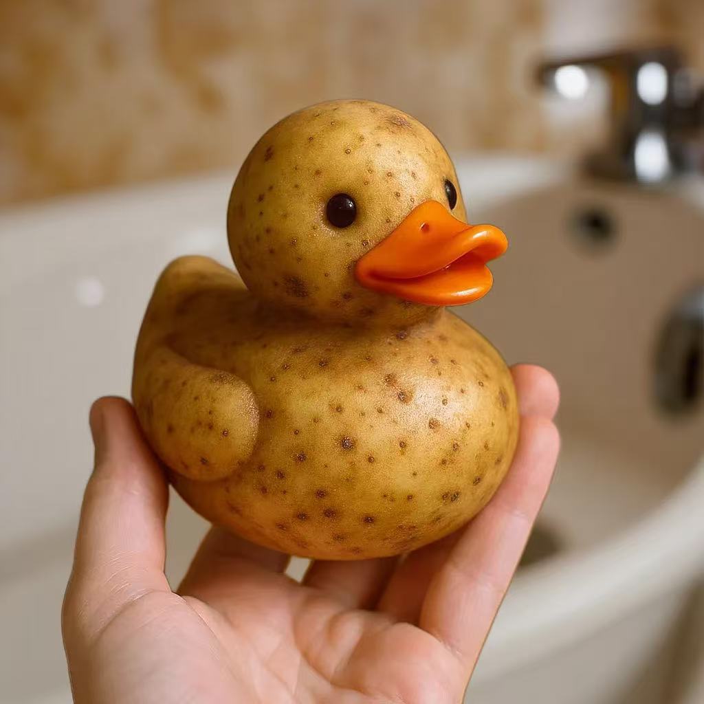 # Vegetable Duck Shaped Resin Craft Ornament