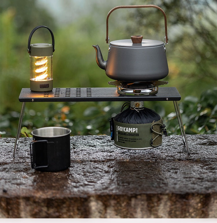 # Portable Outdoor Stove and Folding Combination Table