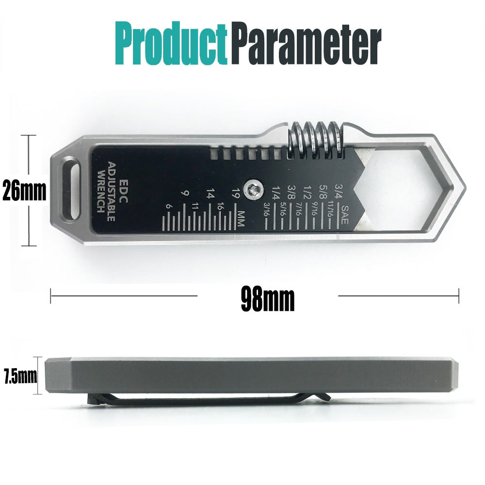 Multi-functional Adjustable Tactical Folding Wrench