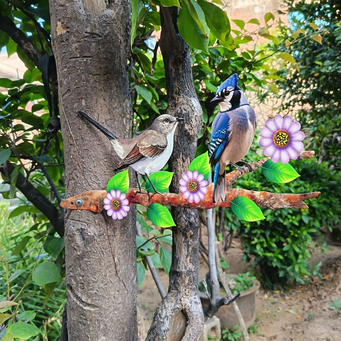 Metal Bird Outdoor Wall Decor