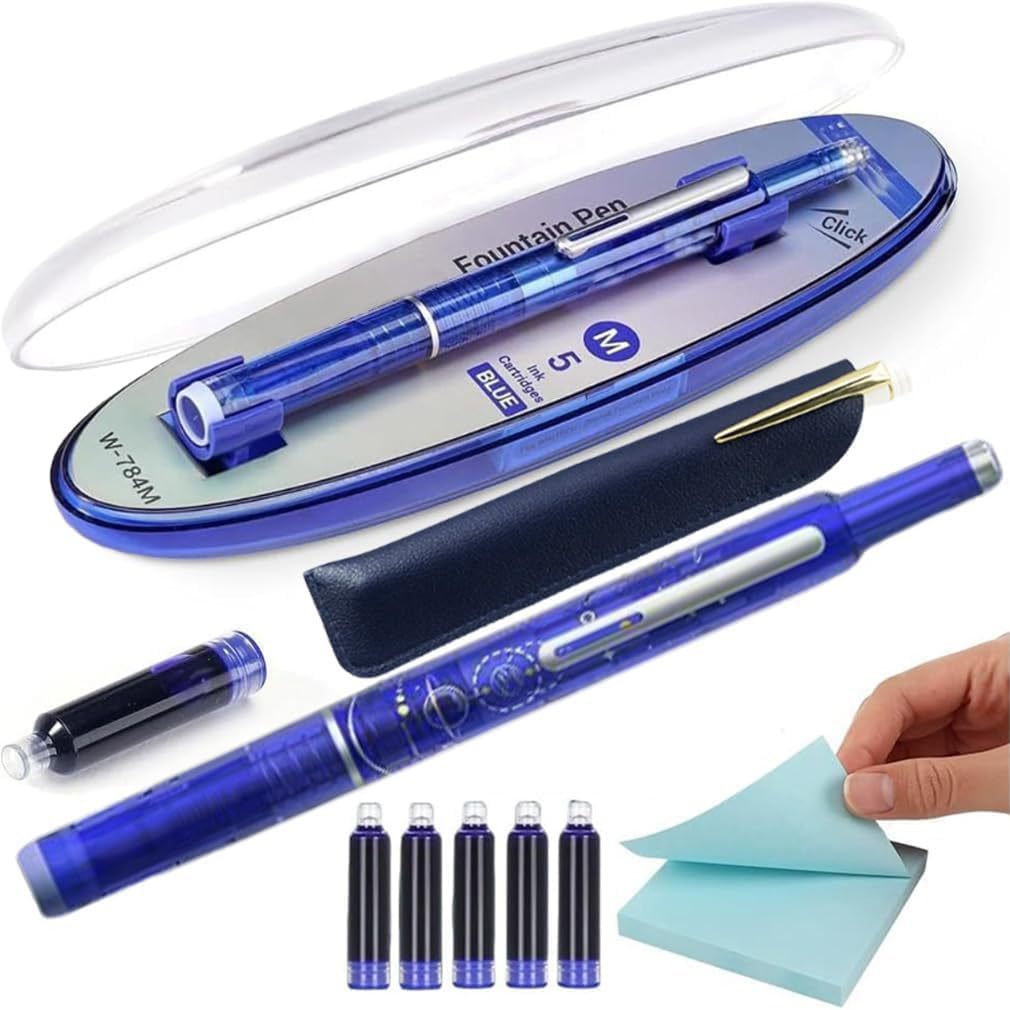 Retractable Fountain Pen Set