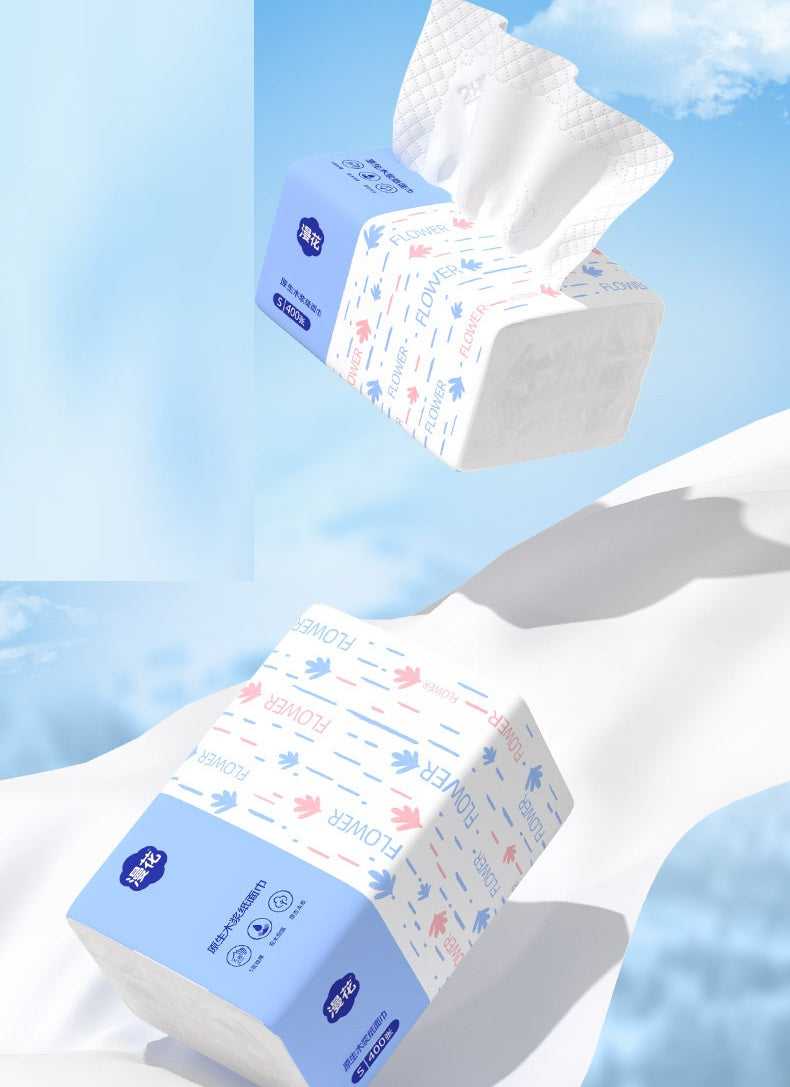 400 Sheets 5-Ply Thickened Virgin Wood Pulp Facial Tissue