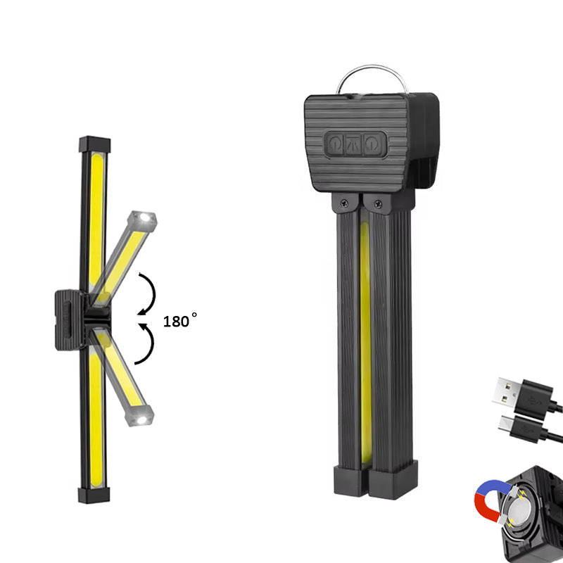 High-Intensity Folding COB Work Light Flashlight