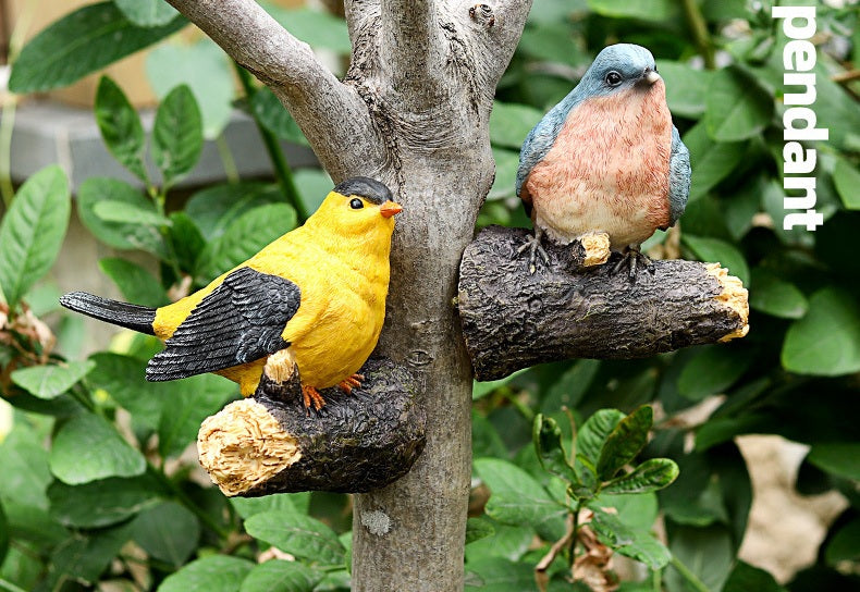 Simulated Bird Resin Garden Ornament