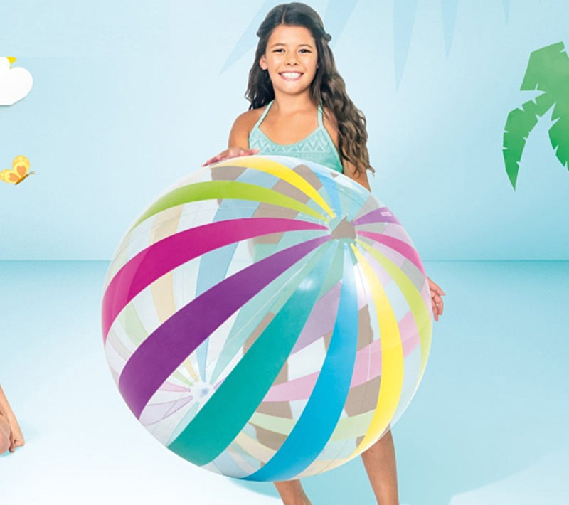 # Striped Inflatable Beach Ball