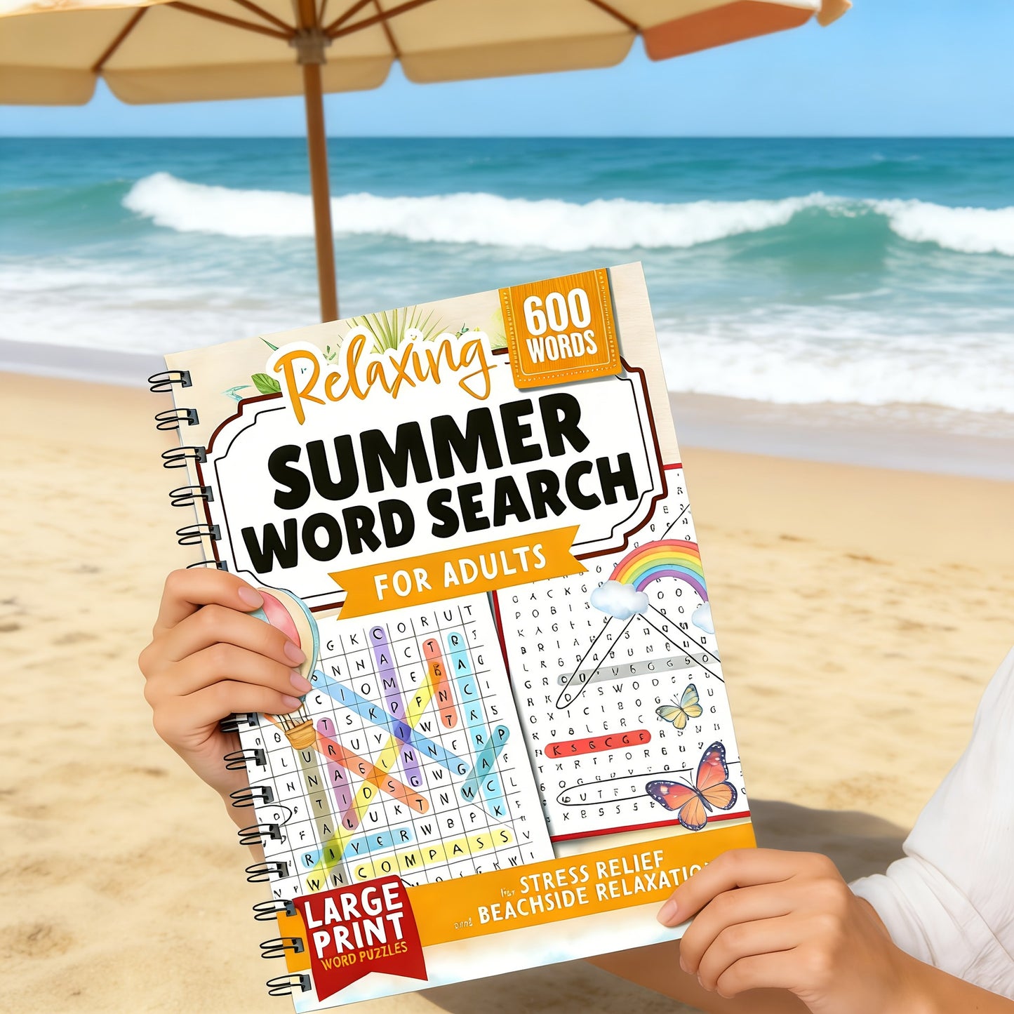 # Summer History-Themed Large-Print Word Puzzle Game Book