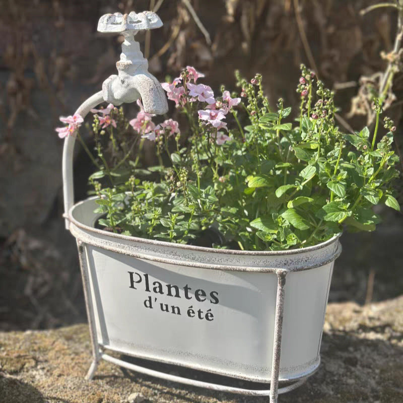 # Faucet-Shaped Gardening Pot