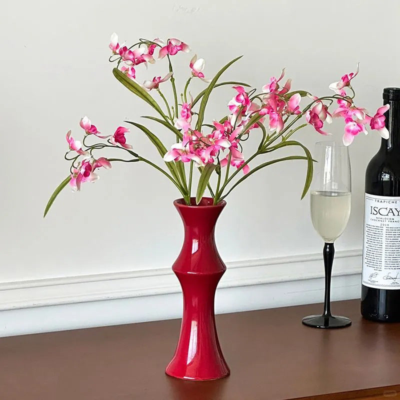 Bamboo-Shaped Ceramic Miniature Vase Ornament