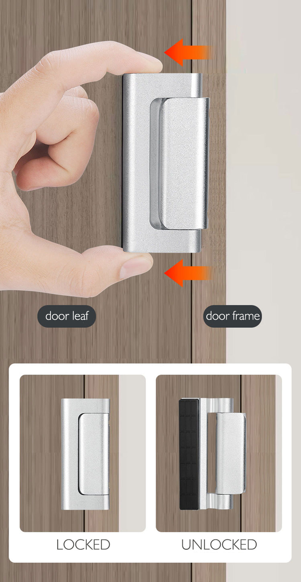 Home Safety Door Lock Hinge