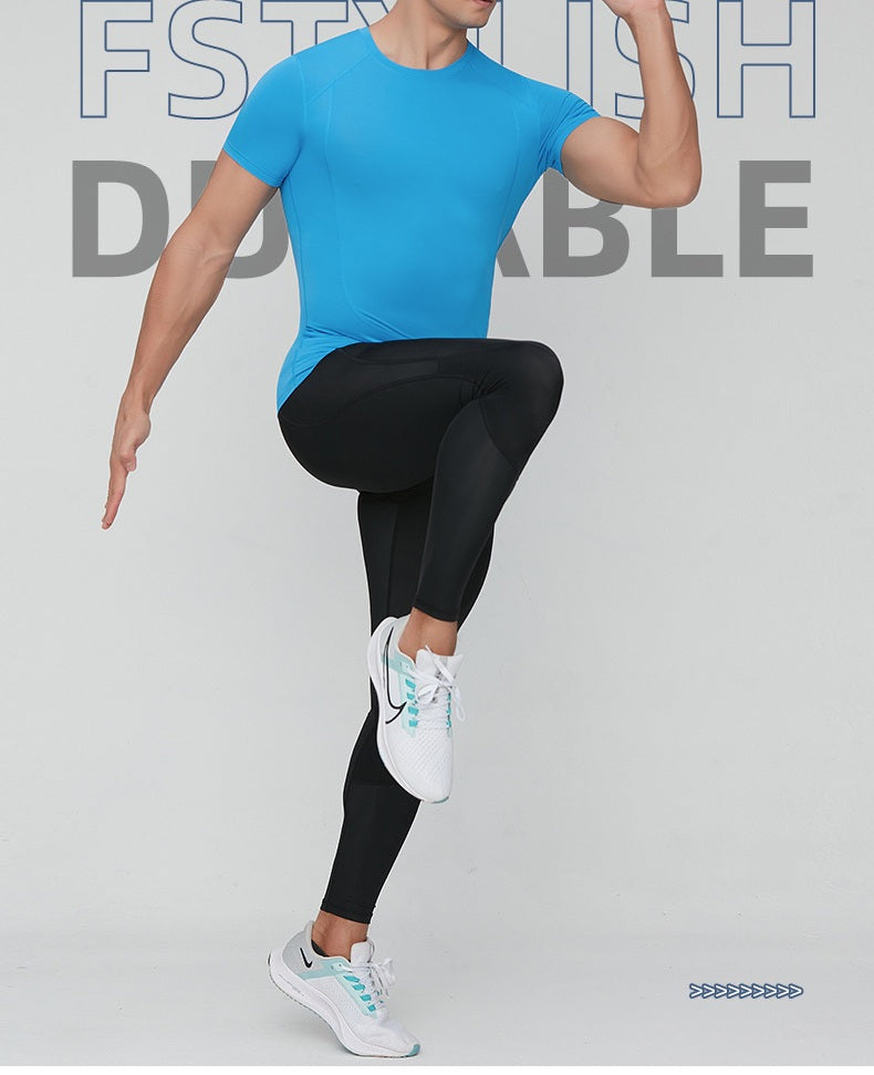 # Men's Tight-Fitting Quick-Drying Fitness Training T-Shirt