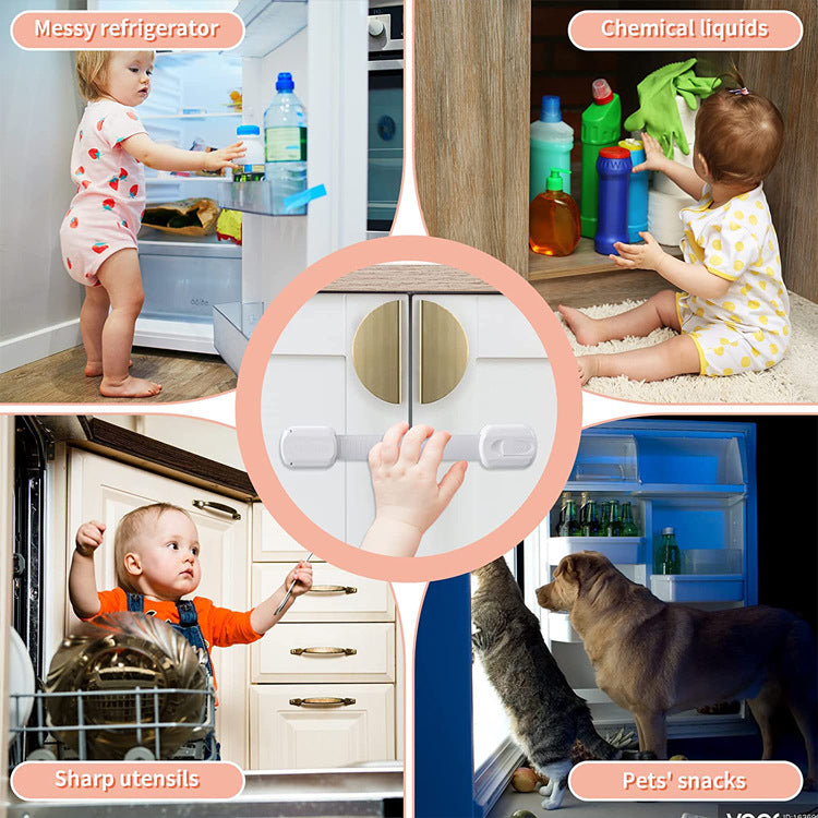 # Child Safety No-Drill Cabinet Locks