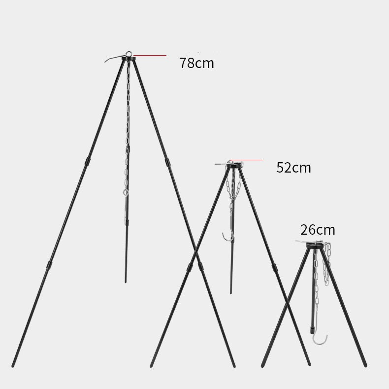 # Five-Section Outdoor Campfire Pot Tripod