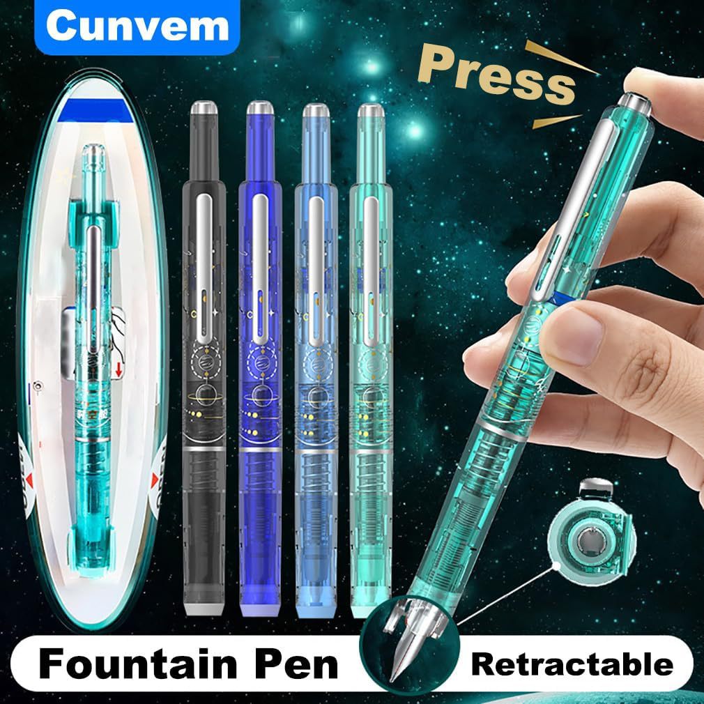 Retractable Fountain Pen Set