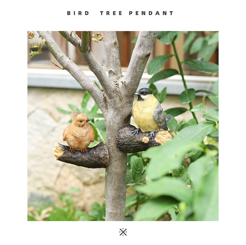 Simulated Bird Resin Garden Ornament