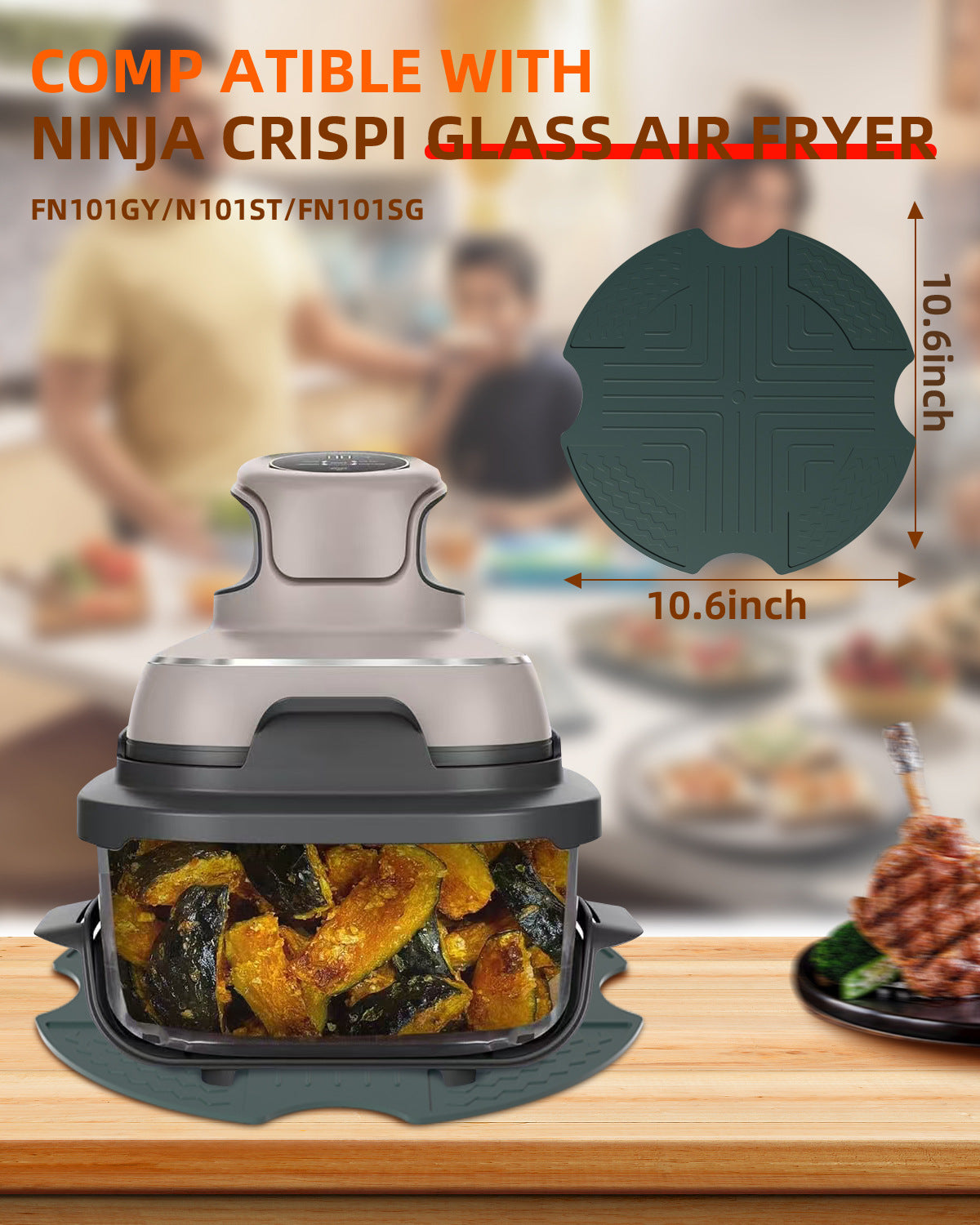 Air Fryer Dedicated Silicone Heat Insulation Mat