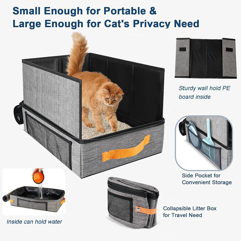 # Portable Foldable Fabric Cat Litter Box