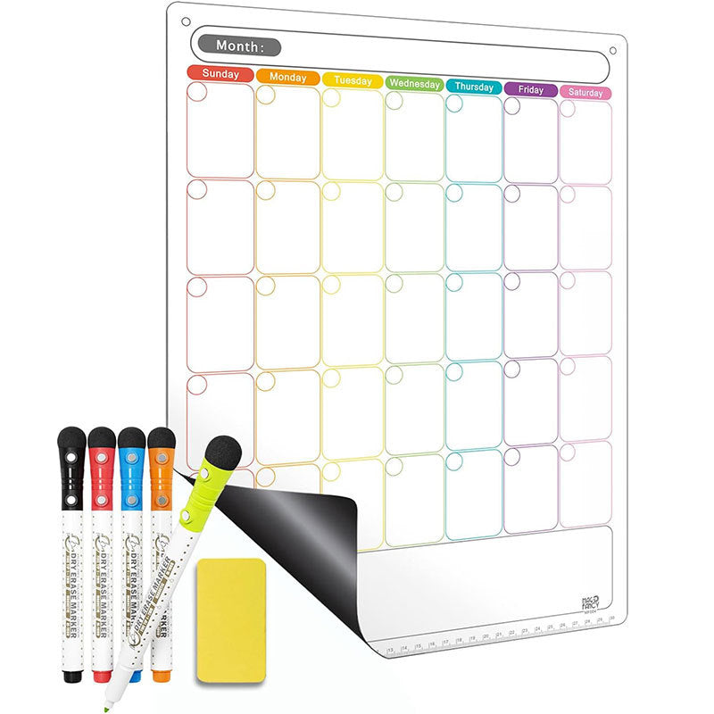 # Magnetic Erasable Calendar/Planner Set for Refrigerator