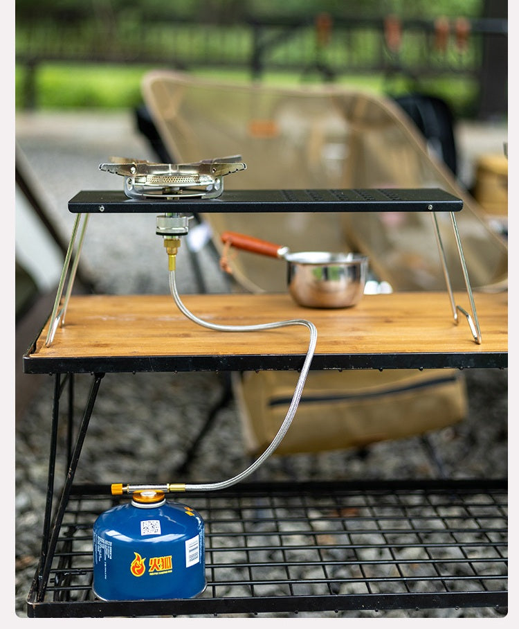 # Portable Outdoor Stove and Folding Combination Table