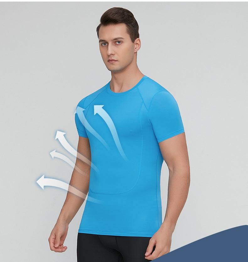 # Men's Tight-Fitting Quick-Drying Fitness Training T-Shirt