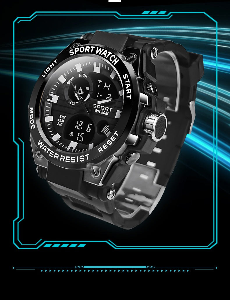 # Stylish Dual-Display Multifunctional Men's Sports Watch