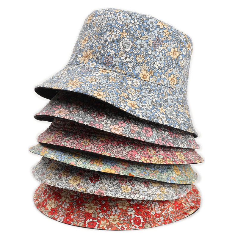 # Floral Print Reversible Bucket Hat