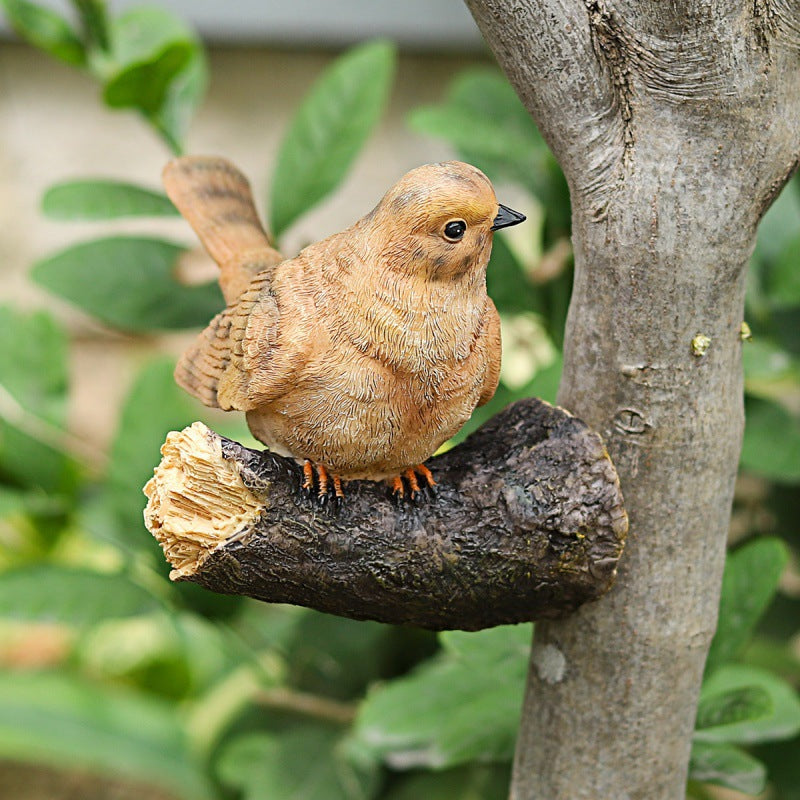 Simulated Bird Resin Garden Ornament
