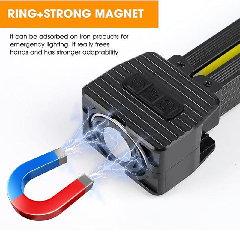 High-Intensity Folding COB Work Light Flashlight