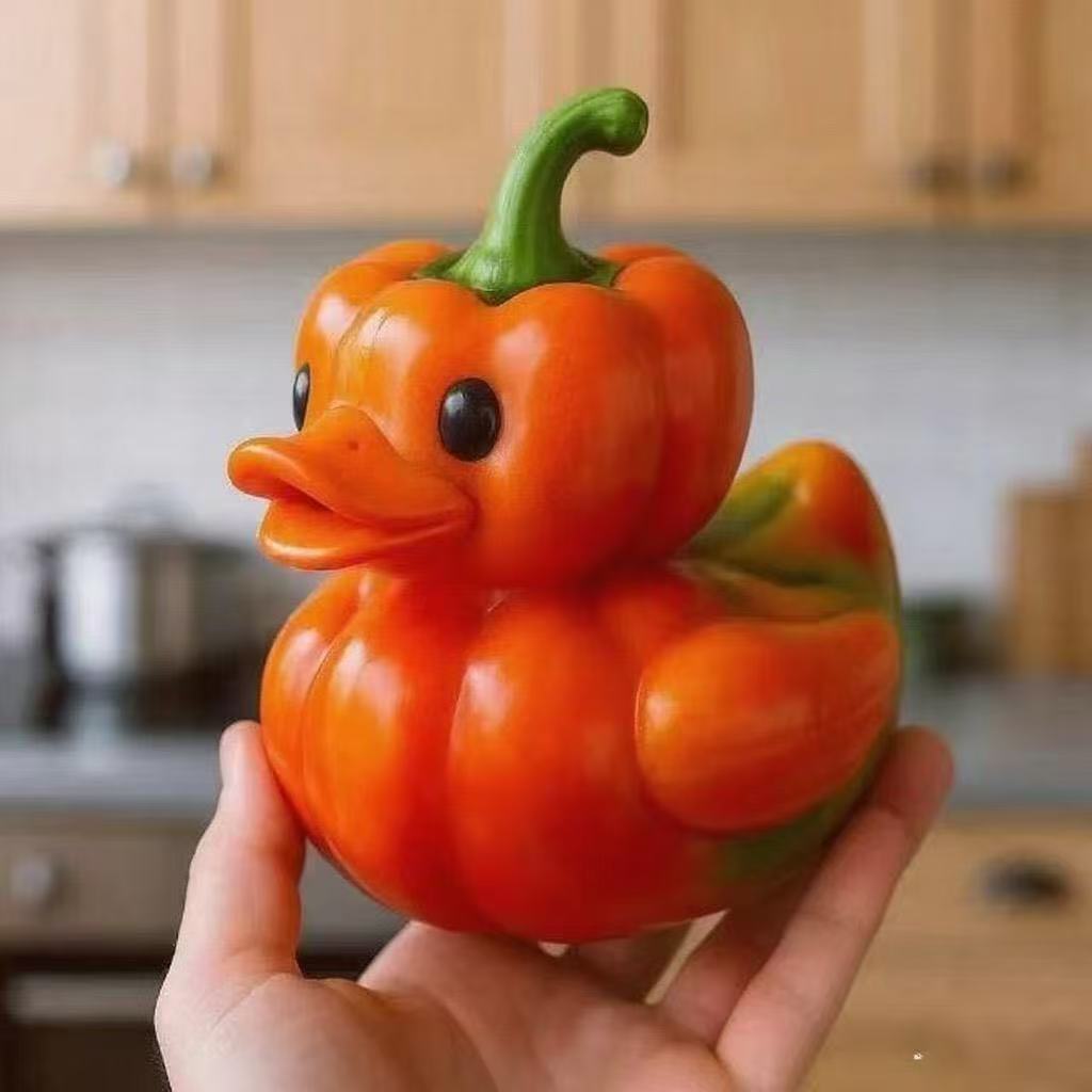 # Vegetable Duck Shaped Resin Craft Ornament