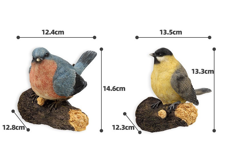 Simulated Bird Resin Garden Ornament