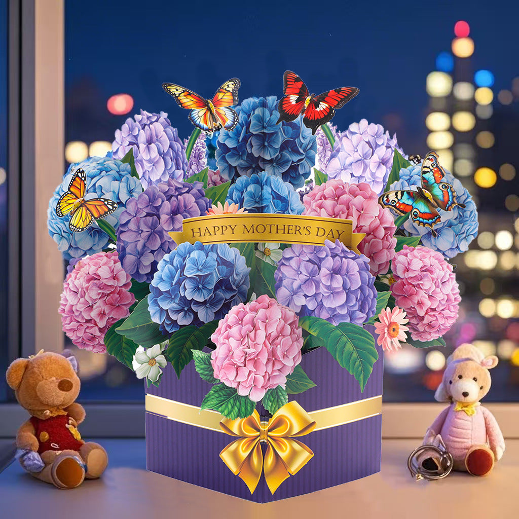 # 3D Pop-Up Flower Bouquet/Creative Greeting Card Ornament