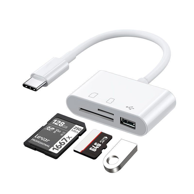 TYPE-C 3-in-1 Multifunctional Card Reader