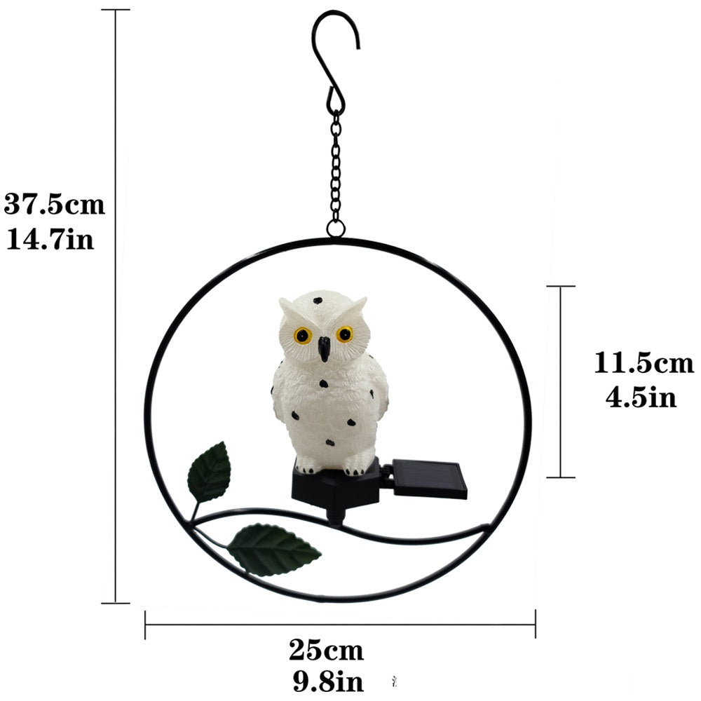 Solar-Powered Wrought Iron Hanging Garden Light