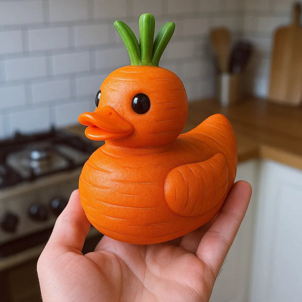 # Vegetable Duck Shaped Resin Craft Ornament