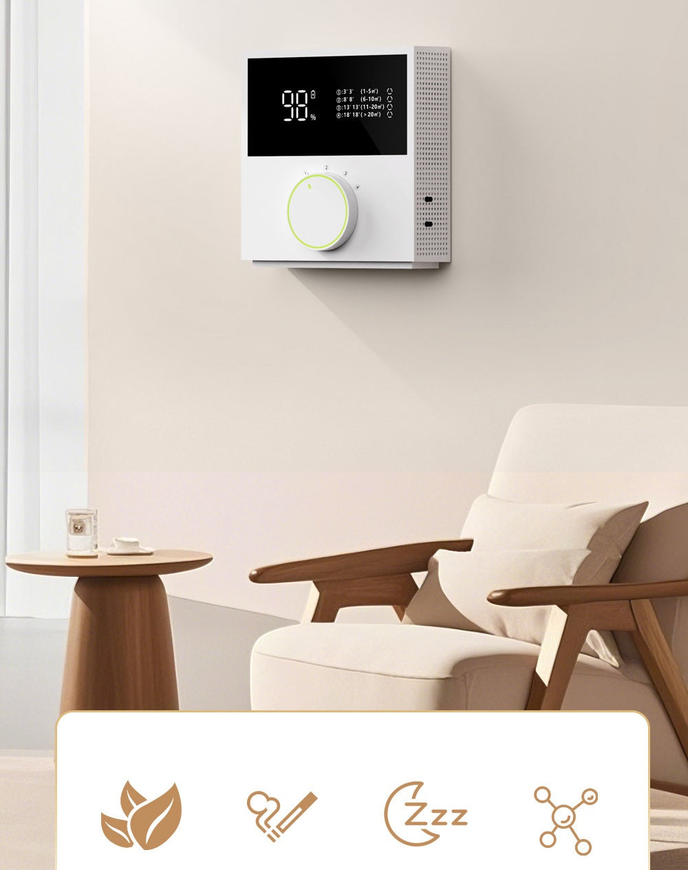 # Desktop Smart Negative Ion Air Purifier
