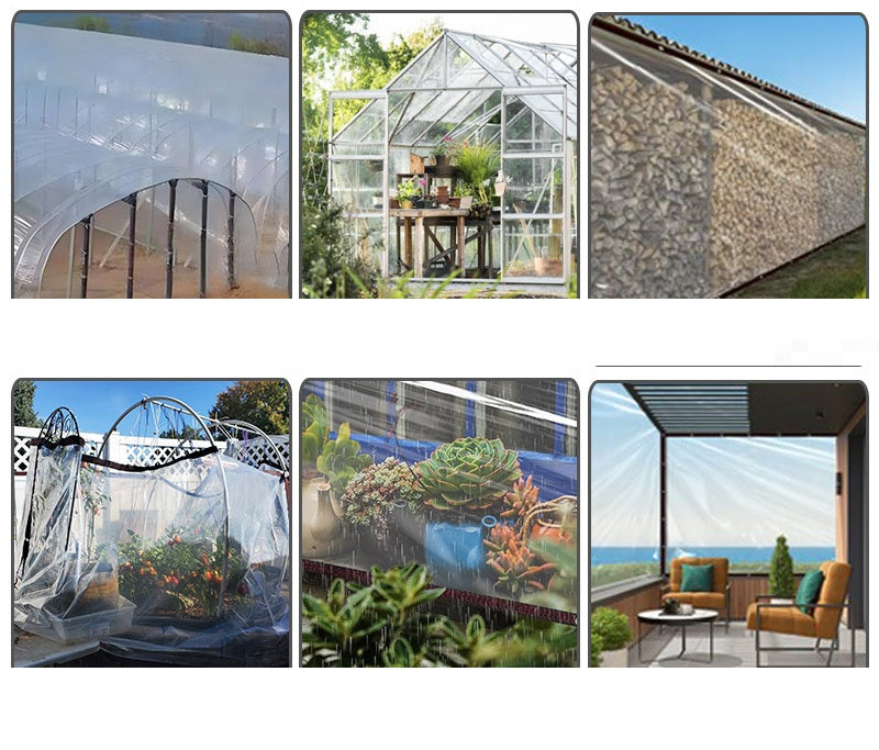 # Thickened Perforated Transparent PE Rainproof Fabric
