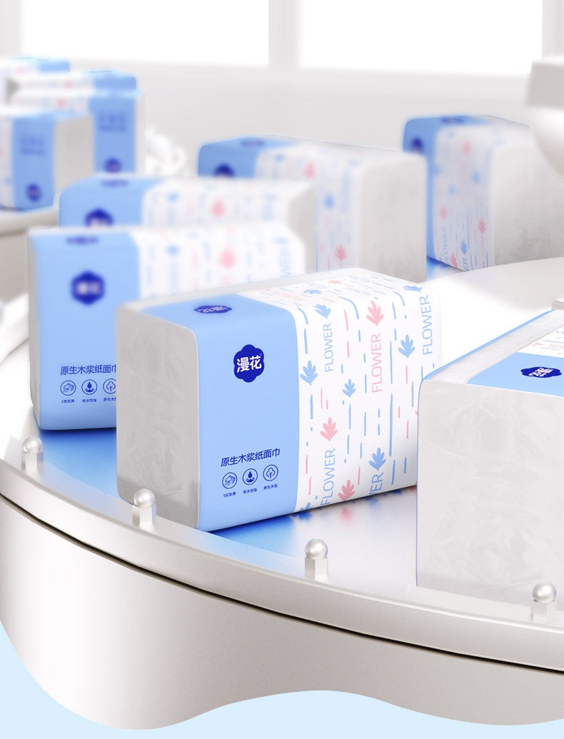 400 Sheets 5-Ply Thickened Virgin Wood Pulp Facial Tissue